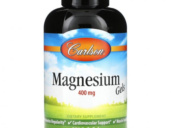 Carlson Labs, жидкий магний, 400 мг, 250 капсул