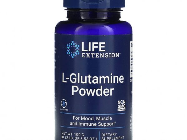 Life Extension, L-глютамин в порошке, 100 г (3,53 унции)