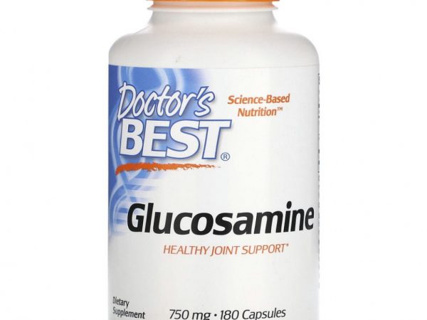 Doctor's Best, сульфат глюкозамина, 750 мг, 180 капсул