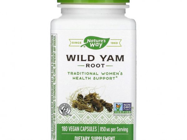 Nature's Way, корень дикого ямса, 425 мг, 180 веганских капсул