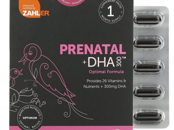 Zahler, Пренатальный прием + ДГК 300, 120 мягких таблеток
