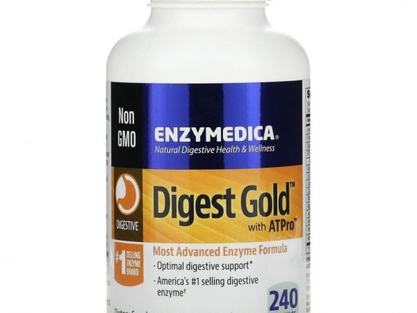 Enzymedica, Digest Gold с ATPro, добавка с пищеварительными ферментами, 240 капсул