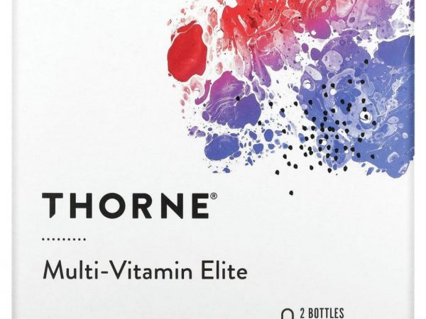 Thorne Research, Multi-Vitamin Elite, мультивитамины для приема утром и вечером, 2 флакона, по 90 капсул