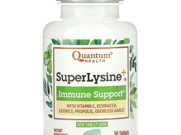 Quantum Health, Super Lysine+, иммунная поддержка, 90 таблеток