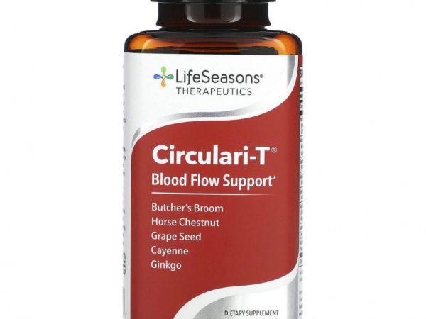 LifeSeasons, Circulari-T, поддержка здорового кровообращения, 90 вегетарианских капсул