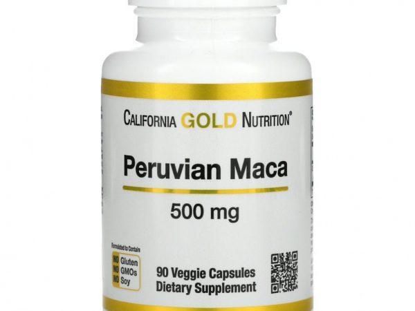 California Gold Nutrition, перуанская мака, 500 мг, 90 вегетарианских капсул