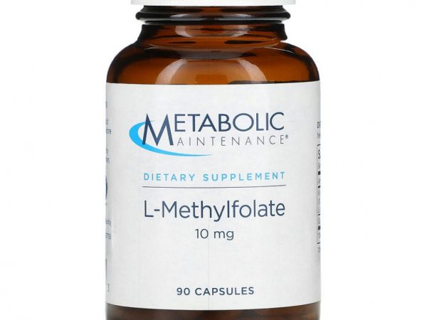 Metabolic Maintenance, L-метилфолат, 10 мг, 90 капсул