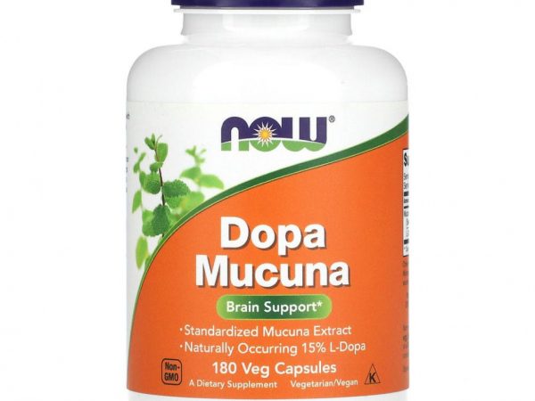 NOW Foods, Dopa Mucuna, 180 растительных капсул