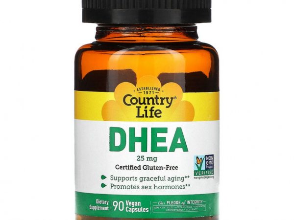 Country Life, DHEA, 25 mg, 90 Vegetarian Capsules