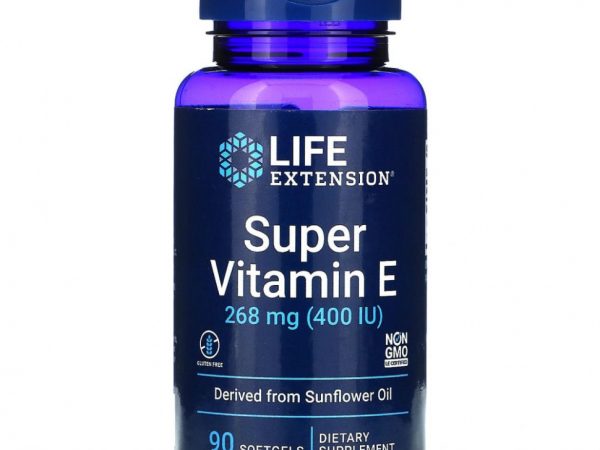 Life Extension, супервитамин E, 268 мг (400 МЕ), 90 капсул