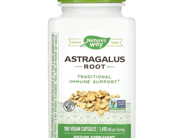 Nature's Way, корень астрагала, 470 мг, 180 веганских капсул