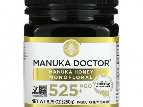 Manuka Doctor, Монофлерный мед манука, MGO 525+, 250 г (8,75 унции)