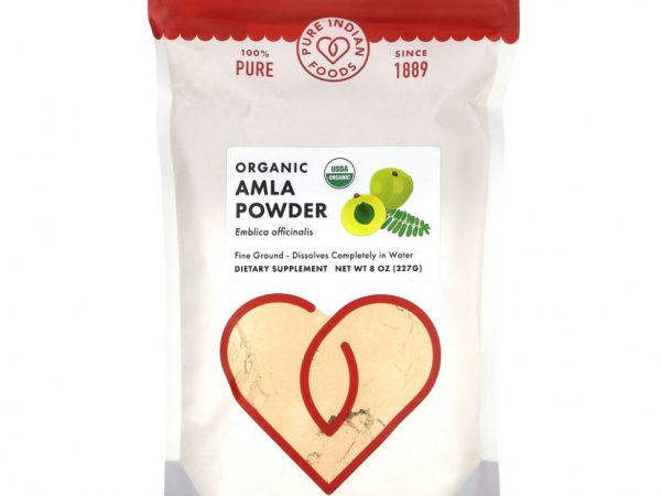 Pure Indian Foods, органический порошок из амлы, 227 г (8 унций)