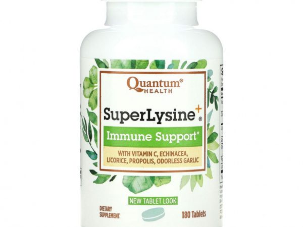 Quantum Health, Super Lysine +, Иммунная поддержка, 180 таблеток