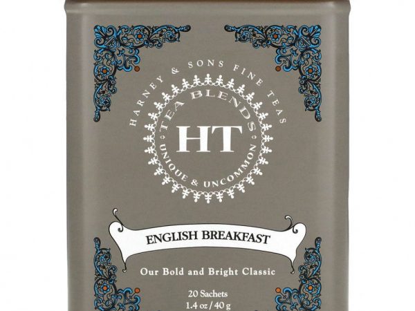 Harney & Sons, English Breakfast, чайная смесь HT, черный чай, 20 пакетиков, 40 г (1,4 унции)