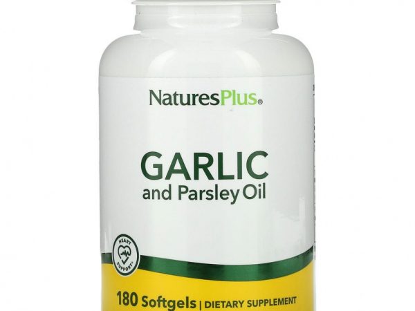 NaturesPlus, масло чеснока и петрушки, 180 капсул