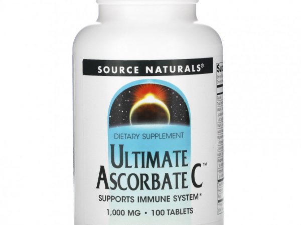 Source Naturals, Ultimate Ascorbate C, 1000 мг, 100 таблеток