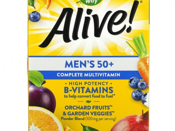 Nature's Way, Alive! полноценный поливитаминный комплекс для мужчин старше 50 лет, 50 таблеток