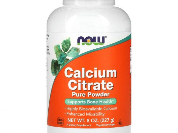 NOW Foods, цитрат кальция, чистый порошок, 227 г (8 унций)