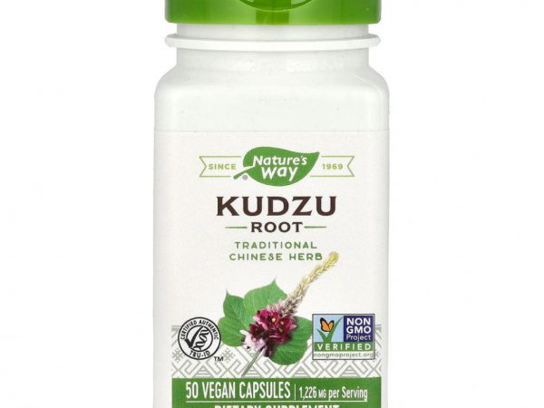 Nature's Way, корень кудзу, 613 мг, 50 растительных капсул
