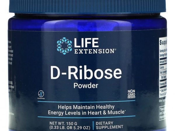 Life Extension, D-рибоза в порошке, 150 г (5,29 унции)