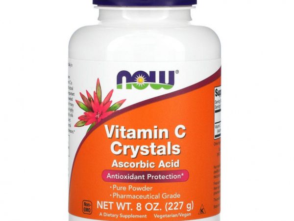 NOW Foods, витамин C в кристаллах, 227 г (8 унций)
