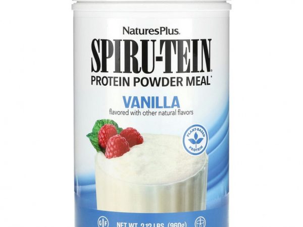 NaturesPlus, Spiru-Tein, питание с высоким содержанием протеина, ваниль, 1088 г (2,4 фунта)