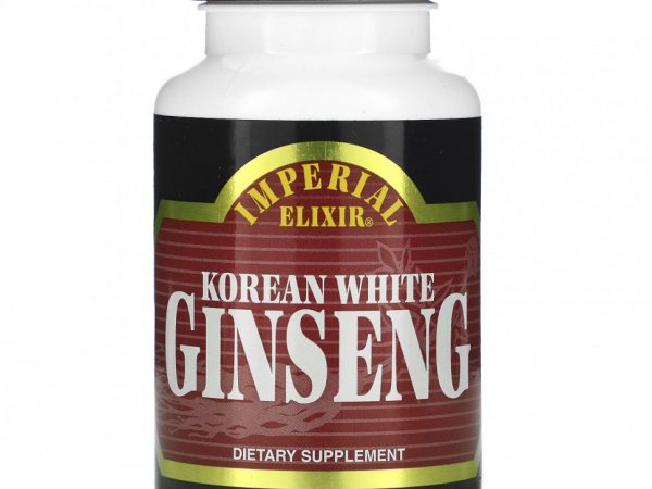 Imperial Elixir, Корейский белый женьшень 100 капсул