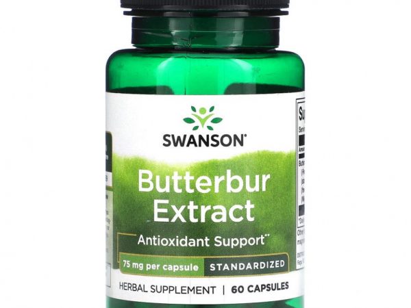 Swanson, Экстракт белокопытника, 75 мг, 60 капсул