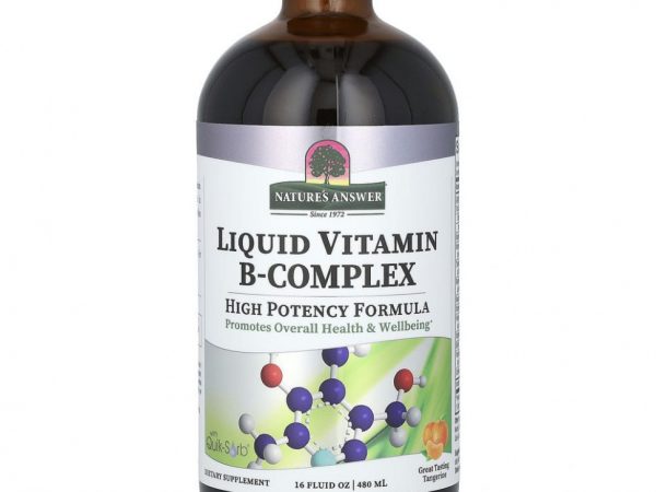 Nature's Answer, жидкий комплекс витаминов группы B с превосходным вкусом мандарина, 480 мл (16 жидк. унций)