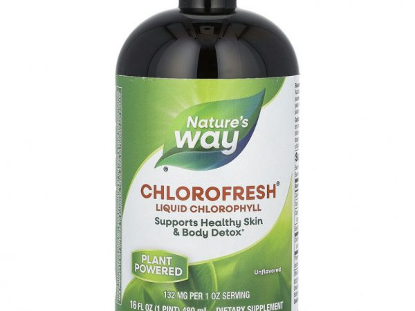 Nature's Way, Chlorofresh, жидкий хлорофилл, без добавок, 480 мл (16 жидк. унций)