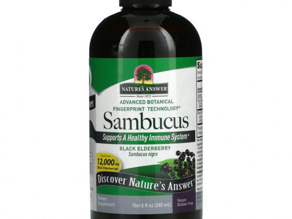 Nature's Answer, черная бузина, 12 000 мг, 240 мл (8 жидк. унций)