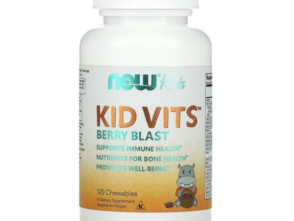 NOW Foods, Kid Vits, ягодный взрыв, 120 жевательных таблеток