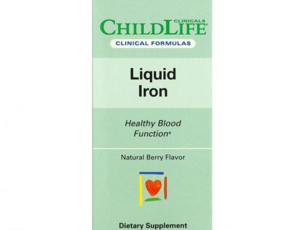 Childlife Clinicals, жидкое железо, с натуральным ягодным вкусом, 118 мл (4 жидк. унции)