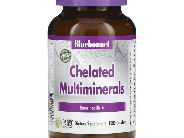 Bluebonnet Nutrition, Хелатные мультиминералы высокой эффективности, 120 капсул
