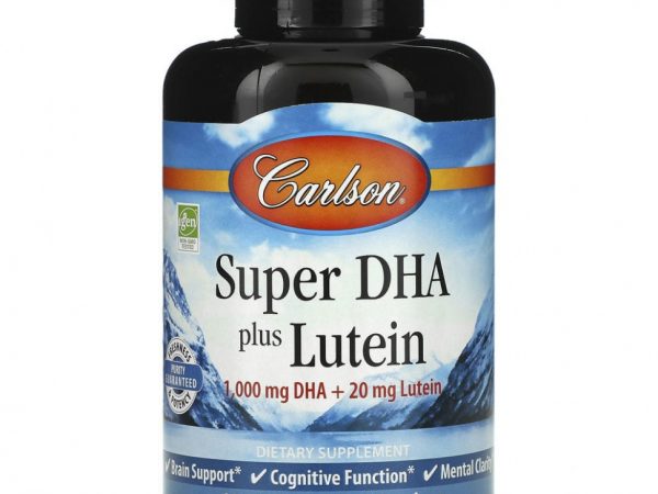 Carlson Labs, Супер ДГК и лютеин, 120 мягких желатиновых капсул