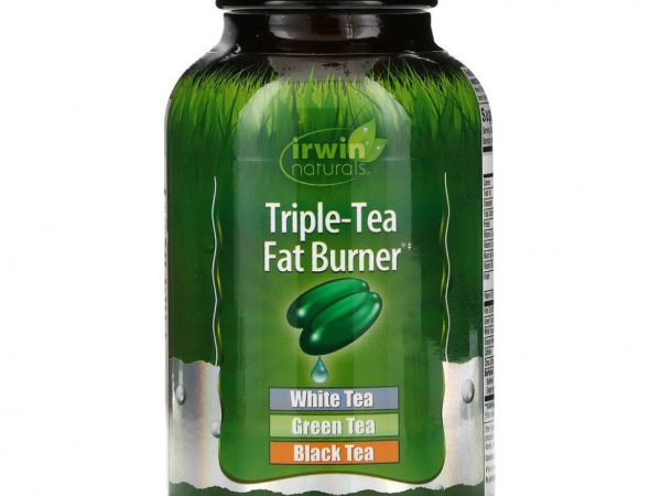 Irwin Naturals, Сжигатель жира Тройной Чай, 75 гелевых капсул с жидким наполнением