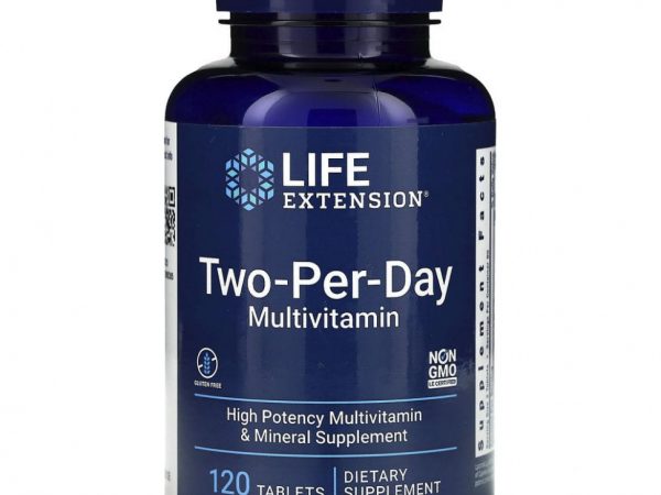 Life Extension, Мультивитамины для двух приемов в день, 120 таблеток