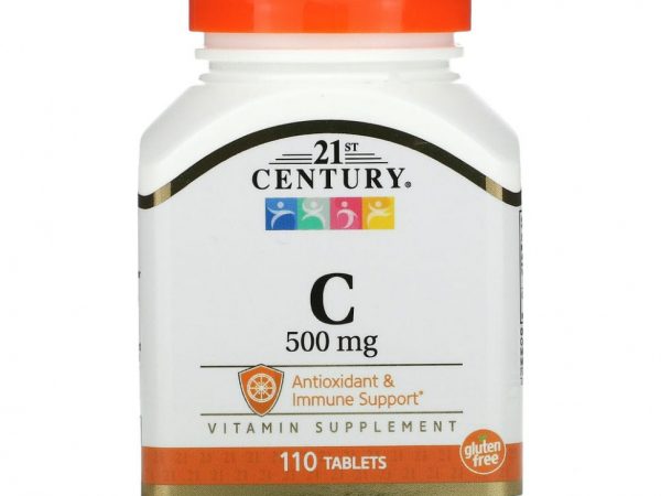 21st Century, витамин C, 500 мг, 110 таблеток