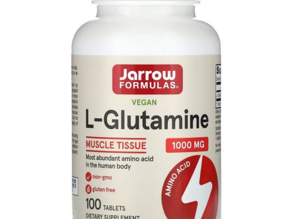 Jarrow Formulas, L-глутамин, 1000 мг, 100 таблеток