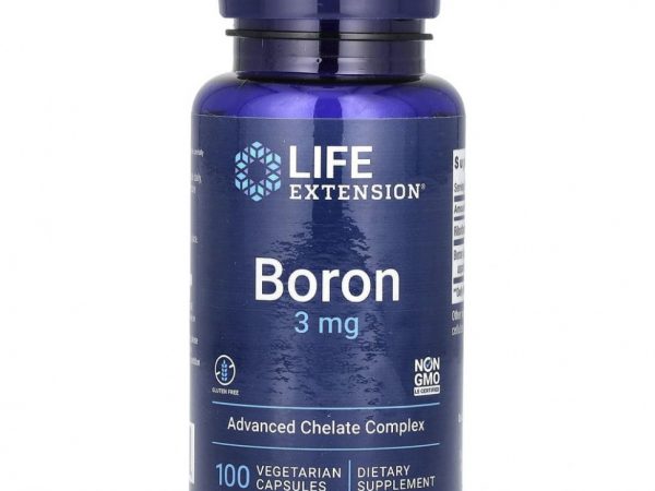 Life Extension, бор, 3 мг, 100 вегетарианских капсул