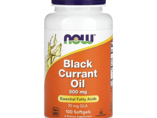 NOW Foods, Масло чёрной смородины, 500 мг, 100 желатиновых капсул
