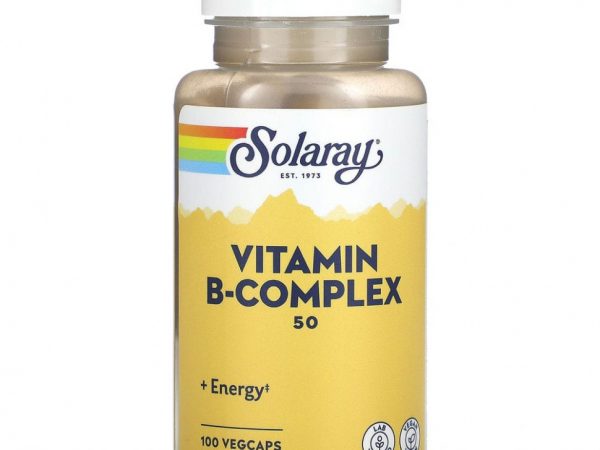 Solaray, B-Complex 50, 100 капсул с оболочкой из ингредиентов растительного происхождения