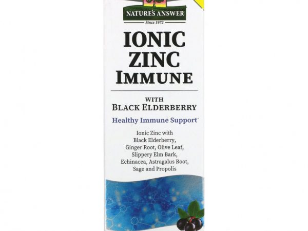 Nature's Answer, Ionic Zinc Immune с черной бузиной, 120 мл (4 жидк. Унции)