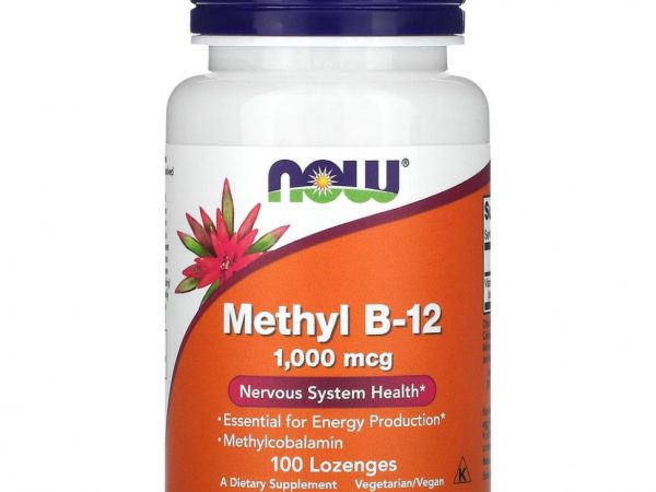 NOW Foods, Methyl B-12, метилкобаламин, 1000 мкг, 100 таблеток для рассасывания