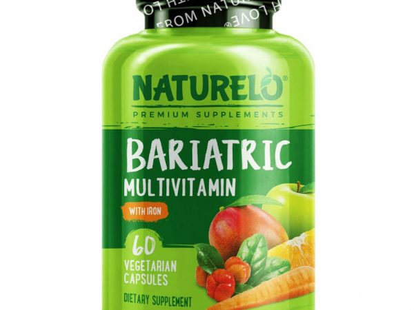 NATURELO, бариатрические мультивитамины с железом, 60 вегетарианских капсул