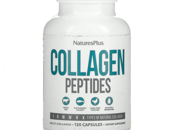 NaturesPlus, пептиды коллагена, 90 капсул