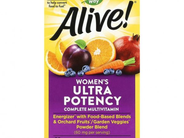 Nature's Way, Alive! Once Daily, полный комплекс высокоэффективных мультивитаминов для женщин, 60 таблеток