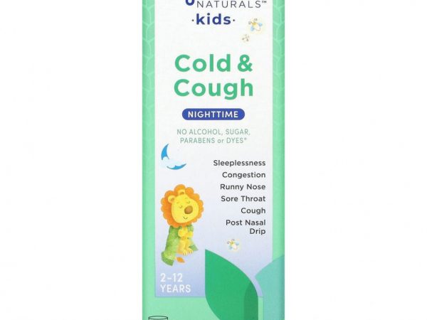 Hyland's, 4 Kids, ночной сироп от кашля и простуды, для детей 2–12 лет, натуральный виноградный вкус, 118 мл (4 жидк. унции)