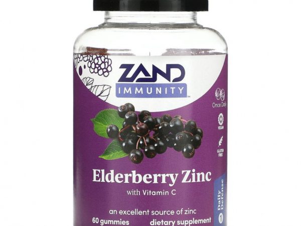 Zand, поддержка иммунитета, бузина, цинк и витамин С, 60 жевательных конфет